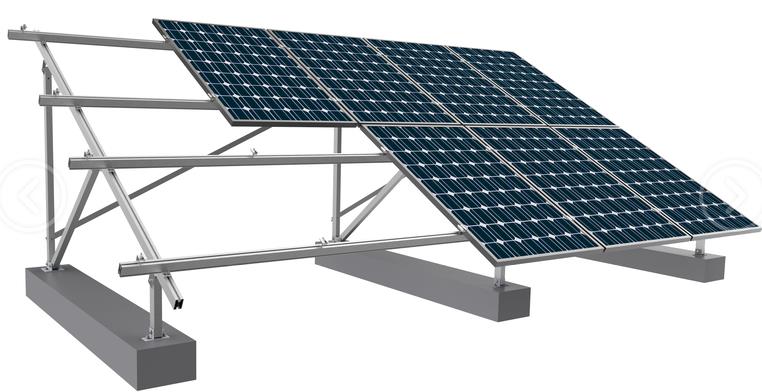 Staffa fotovoltaica a terra